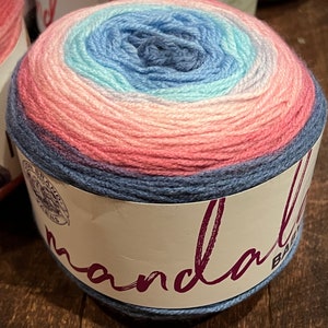 Lion Brand Mandala Yarn Cakes 590yd Gnome Mermaid Sprite Sirens You Pick Arendelle