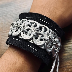 Handmade Interlaced Soda Tab Cuff