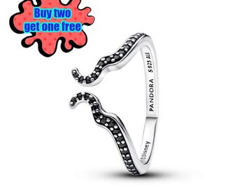 Disney Bösewichte Maleficent Ring, Dark Fantasy Sterling Silber Statement Ring