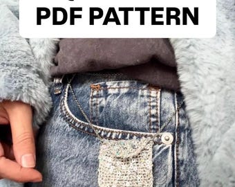 Patrón PDF para bolso/collar de lentejuelas