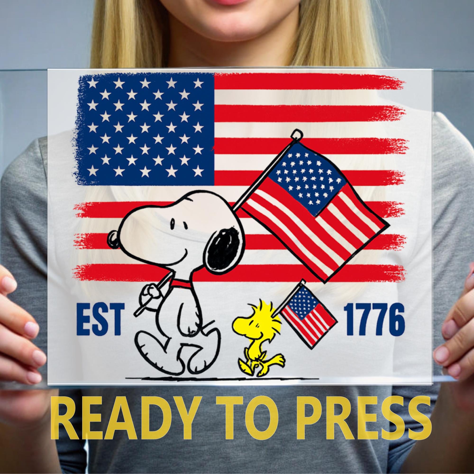 Snoopy Usa Flag - Etsy