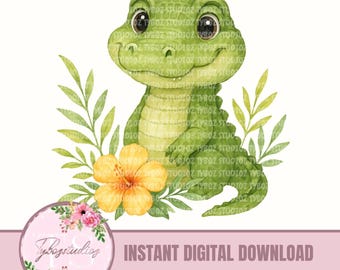 Caimán PNG: Descarga digital de alta resolución para sublimación