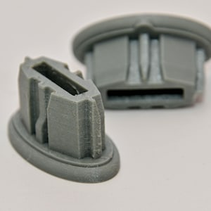 2x rubberachtige beschermdoppen en meubelbeschermers voor diverse aluminium uitschuifladders voor bestelwagens en campers (Hymer, Sprinter, Ducato). Beschermdoppen tegen krassen.