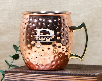 Moscow Mule Copper Mugs,Copper Handle mug Best Travel mug, Housewarming Gift Set,Copper Camp Mug,Mule Cups