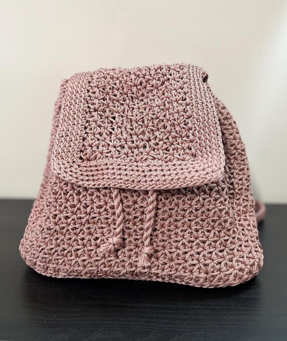 Handmade Crochet Backpack – Customizable Handcrafted Crochet  display picture 3