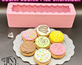 Sugar Cookie Pill Organizer | Cute 7 Day Weekly Pill Box | Kawaii Medicine Case | Removable Cookie Pods | Crumbl Inspired
