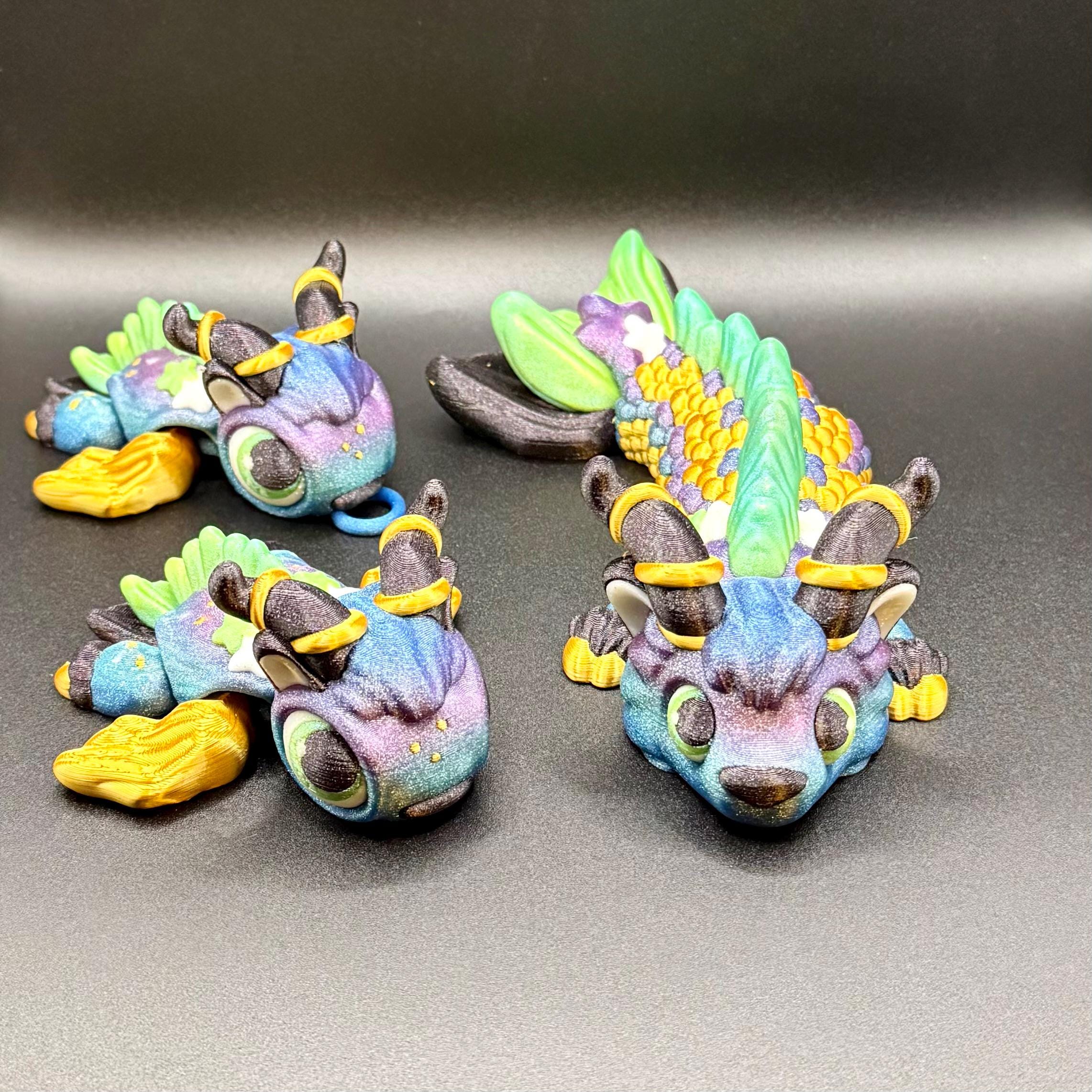 3D Printed Capricorn Dragon or Turtle: Articulated Zodiac