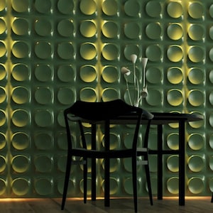Geometric 3D Wall Panels: Paintable DIY PVC Decor, 50cm, 4-Piece Set