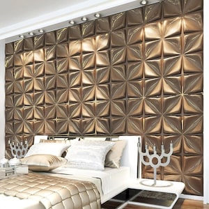 3D Wandplatte Moderne Geometrische PVC Wand Dekor DIY Heimwerker Weiß Flexible Platte 50 cm Übermalbare Wandplatte Diamanten Wand 4 Stück Paket