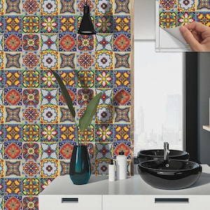 Peel and Stick Backsplash Tile: Waterproof PVC, DIY Kitchen & Bath Decor (12&quot;x12&quot;)