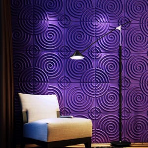 Geometric 3D Wall Panels: Paintable DIY PVC Decor, 50cm, 4-Piece Set