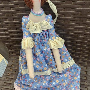 Tilda Doll Handmade Textile Tilda Doll Decor Art doll Fabric doll Cloth doll  Decor Soft Doll Gift Vintage-Inspired Fabric Doll Soft Toy