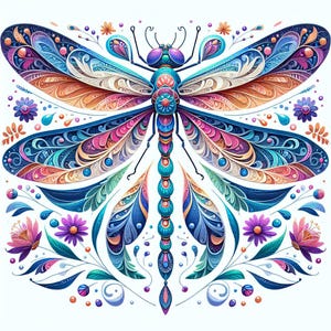 Pack Libellule : 10 images Clipart de libellules | PNG transparent & JPEG haute résolution | Téléchargement numérique