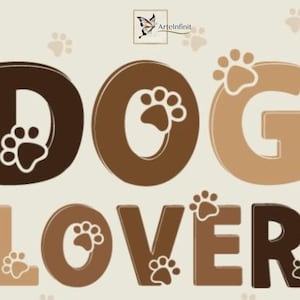 Playful Dog Lover Font for Kids Projects - SVG, PNG, TTf, OTF - T-shirts, Mugs, Stickers