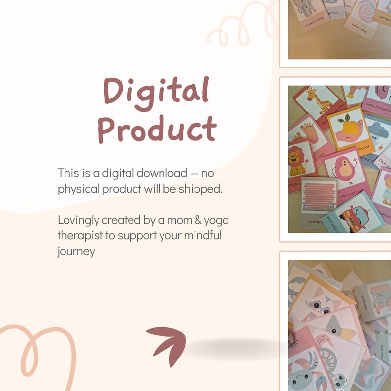 Kids Yoga Animal Affirmation Cards: Printable Mindfulness for Children (PDF Download image 6