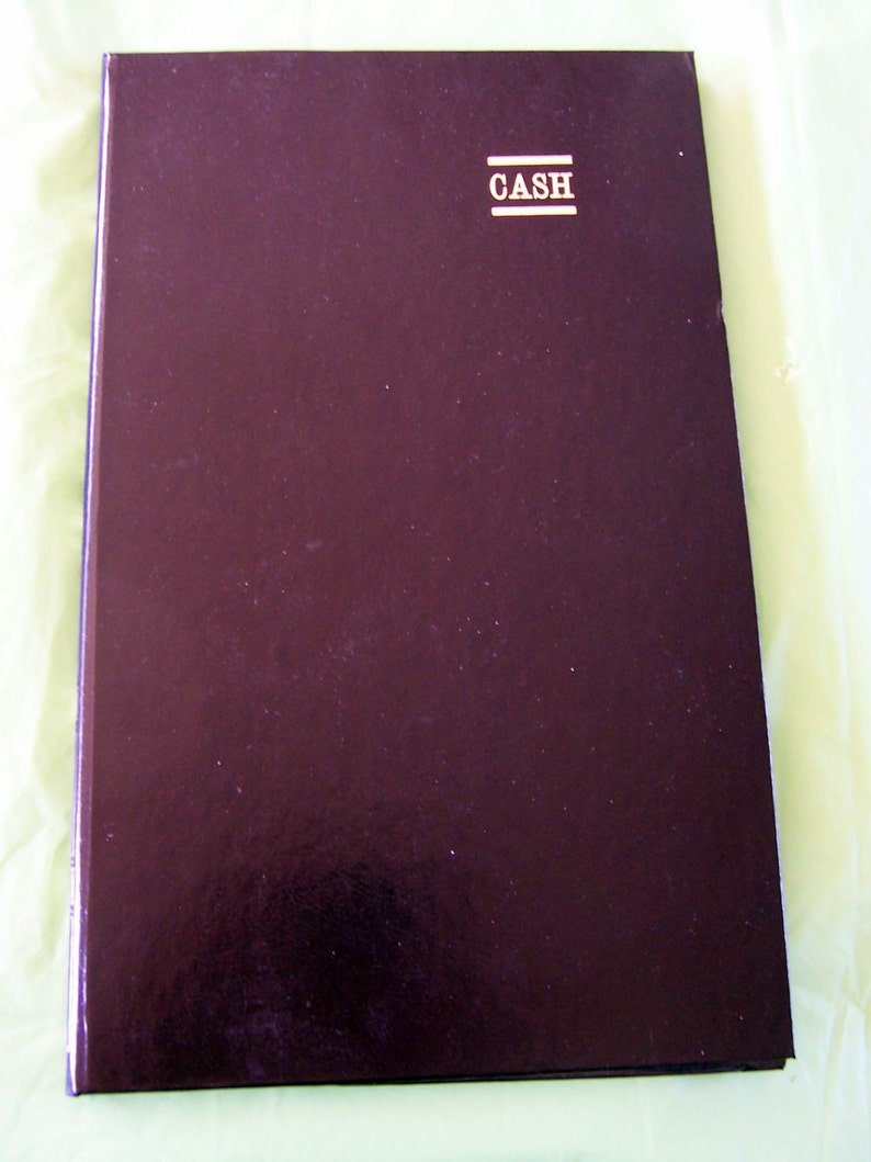 SALE vintage CASH ledger black book from Mead Account Books Etsy