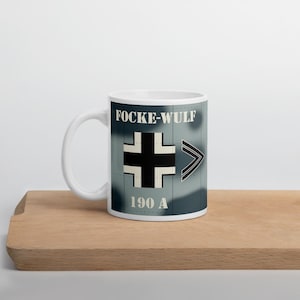 Focke-Wulf FW 190 Mug - WWII German Fighter Aircraft - Vintage Aviation Art Gift