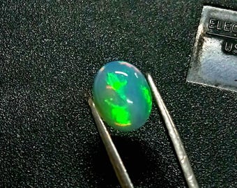AAA+ White Opal Oval Cabochon Lot, Natural Multi Fire Ethiopian Welo Opal Loose Gemstone