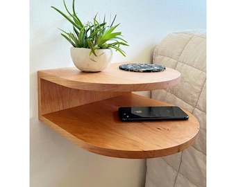 Floating Cherry Nightstand multiple sizes