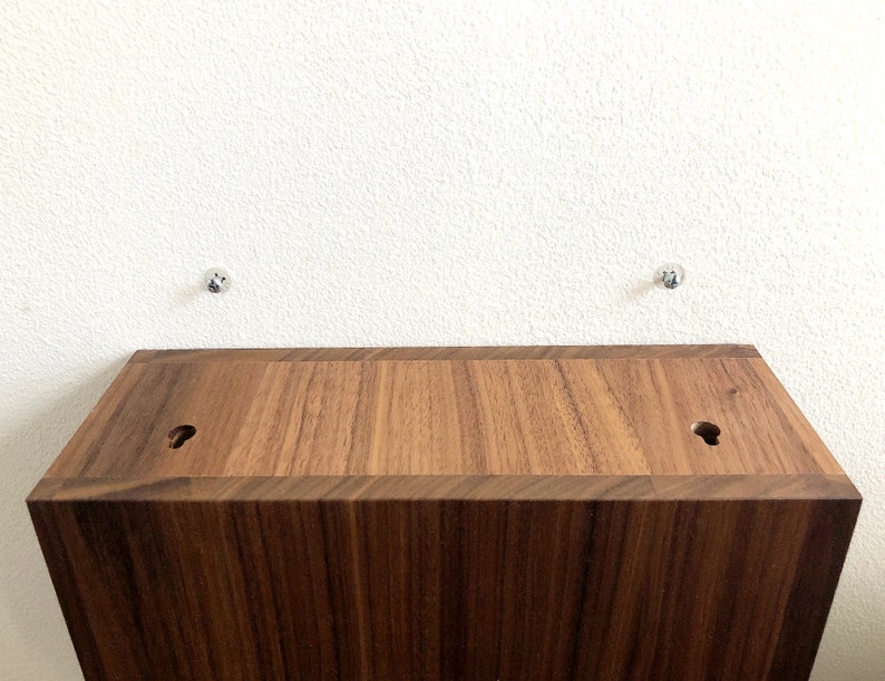 Floating Walnut Nightstand multiple sizes image 6