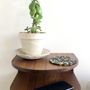 Floating Walnut Nightstand multiple sizes image 2