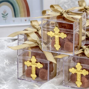 Candela regalo personalizzata con orsetto marrone per battesimo, regalo fatto a mano per neonato, decorazione per candele di compleanno per bambini, grazioso regalo per baby shower, bomboniera