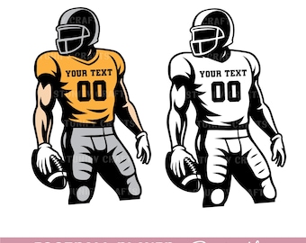 Custom football player svg, Custom football name svg, Football season svg, Football team svg, Football t-shirt svg, Cricut files