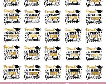 Proud Graduate 2025 svg, Proud Graduation family svg, Graduation 2025 svg bundle, Graduation shirt svg, Senior family 2025 svg