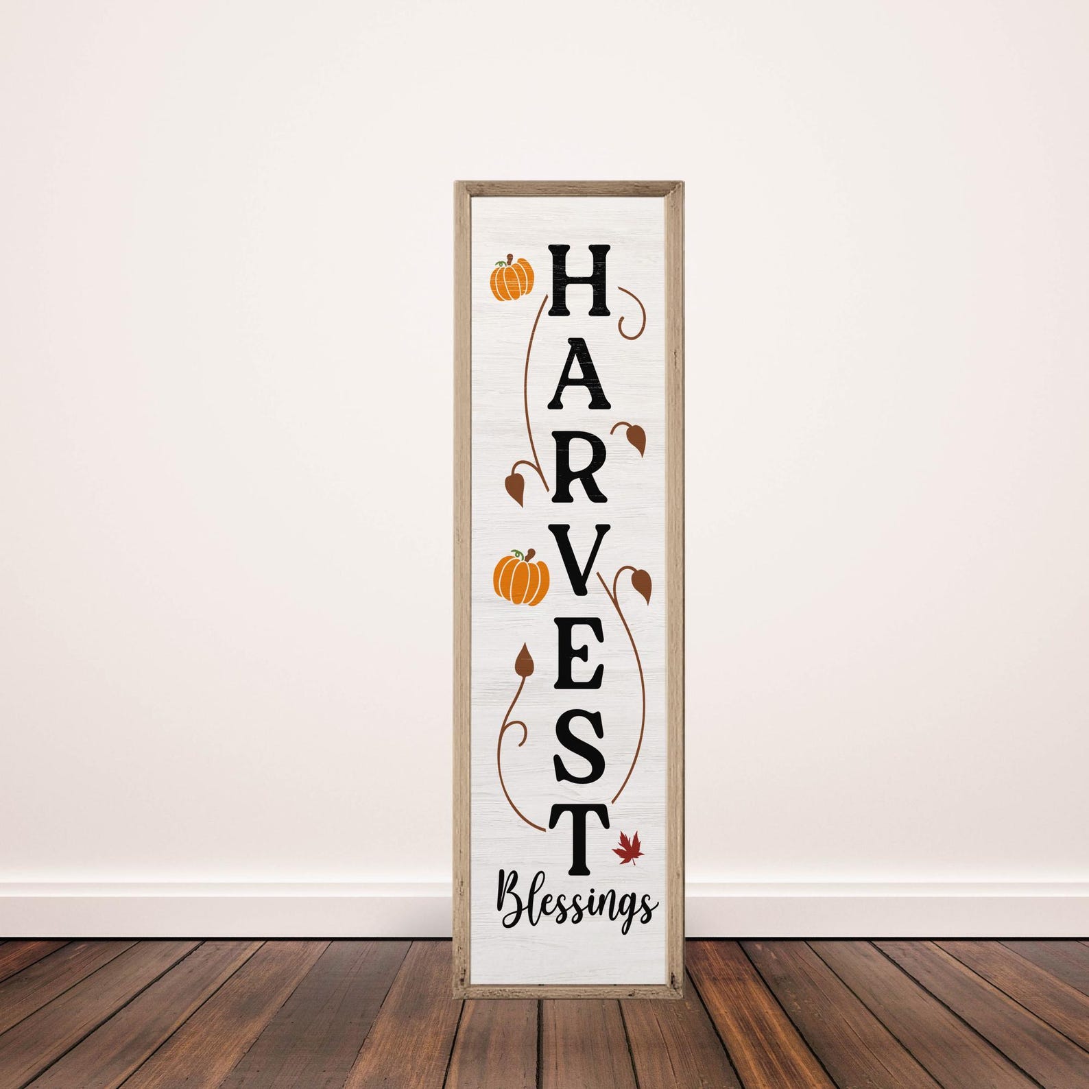 Fall Porch Sign Svg Bundle, Thanksgiving Porch Sign Svg, Vertical ...