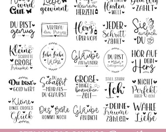 German sayings svg bundle for bags, German bags plotter file, Jute bag plotter file