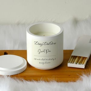 Soy Candle Sweet Pea Scented, Calm & De-stress Aromatherapy Candle, Well-being Candles, Essential Oil Scented Candle