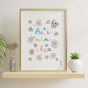 Acciminchia #poster #decorazione #stampa #homedecor