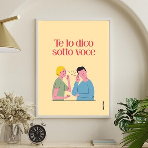 Te lo dico sottovoce #poster #decorazione #stampa #homedecor