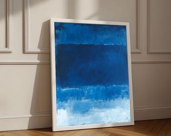 BBAUER Mark Rothko affiches abstrait bleu et blanc toile murale Art Mark Rothko imprime Mark Rothko peinture pour la maison décoration murale photos 50x70cm pas de cadre BBAUER Mark Rothko affiches abstrait bleu et blanc toile murale Art Mark Rothko imprime Mark Rothko peinture pour la maison décoration murale photos 50x70cm pas de cadre