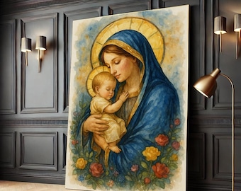 マリア　眠る幼子イエス マリア眠る幼子イエス