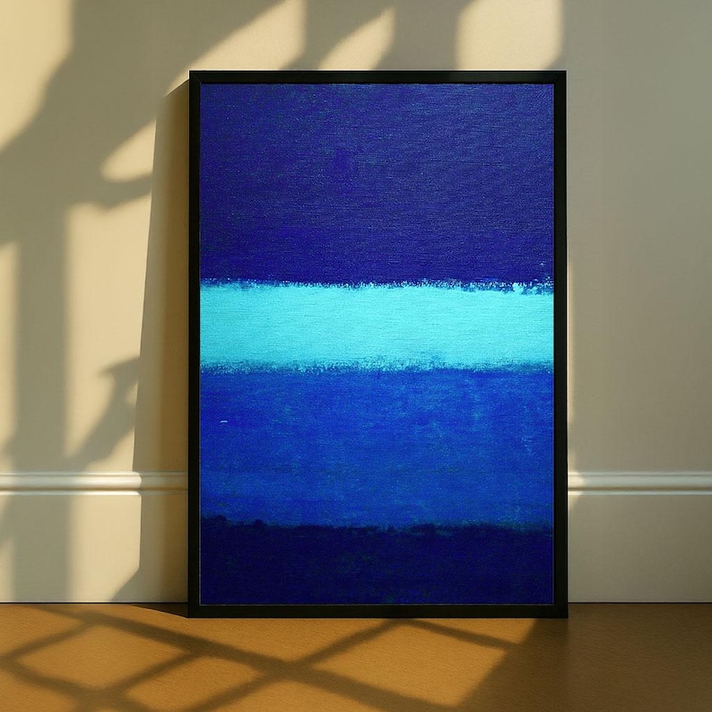 Mark Rothko Deep Patina Blue Transformative Teal Canvas Ocean Serenity ...