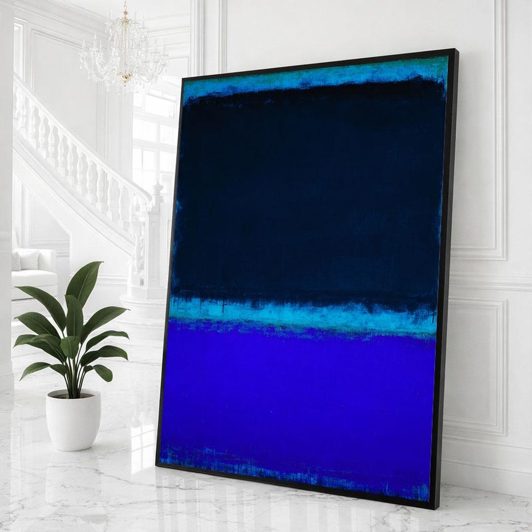 Mark Rothko Deep Color Fields Mark Rothko Deep Patina Blue Transformative Teal Canvas Color Field Art ...