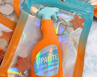 Mini porte-clés vaporisateur en opalite, inspiré de la vidéo sur l'opalite, accessoires en opalite, porte-clés rock