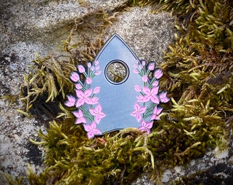 Lilac Planchette Pin, Lilac Flowers, Planchette, Mourning