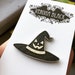 Michelle Covington reviewed Jackolantern Witch Hat Pin, Witch Hat, Jackolantern, Glitter Pin