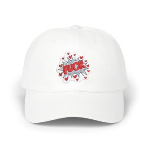 Playful Classic Dad Cap with Fun Heart Design, Casual Style, Gift for Dads, Father&#39;s Day Hat, Trendy Cap for Everyday Wear