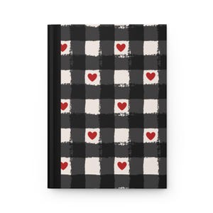 Encantador diario de tapa dura con diseño de corazón, perfecto para regalos, tomar notas, escribir un diario, cartas de amor y San Valentín.