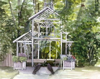 Original Watercolour Painting - Bear Creek Chapel