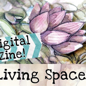 Digital Watercolour Zine - Living Spaces