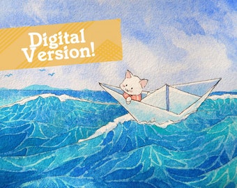 Step by Step Watercolour Tutorial - How to Paint an Ocean Adventure