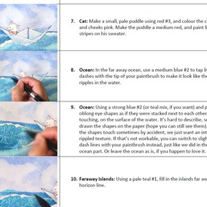 Step by Step Watercolour Tutorial How to Paint an Ocean Adventure image 6