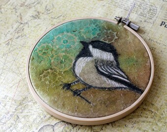 Original Watercolour Hoop Art - Function
