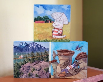 Choose One Mini Watercolour Painting - On a Roadtrip