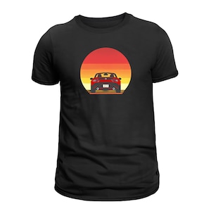 Koszulka MX-5 Miata Sunset – koszulka Retro Roadster – prezent w stylu vintage dla mężczyzn