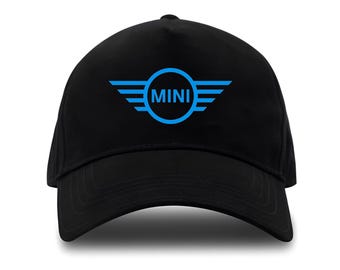 Mini Cooper Black Cap: Eco Cotton Auto Moto Hat